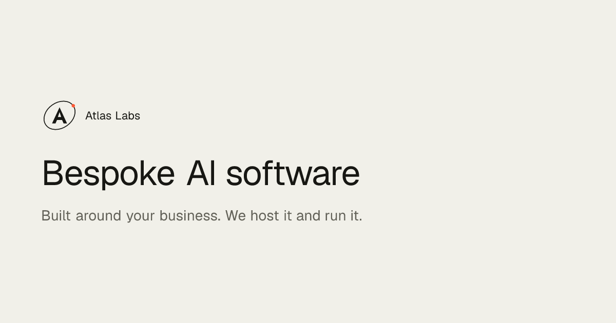 Atlas Labs — Applied AI, Data Engineering & Agentic Systems